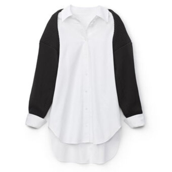 ALEXANDER WANG Shirt with knitted elements - Picture 1 of 6